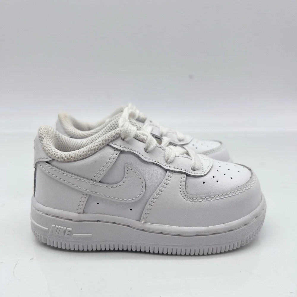 Nike Air Force 1  TD White Kid's Sneakers Toddler Triple White Low Top Size 6 C